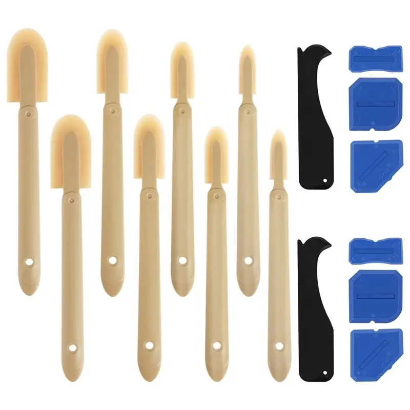 A67P-Rubber Caulking Tool Caulk Finishing Tool Grout Sealant Caulking Smoothing Tool For Kitchen Bathroom Window