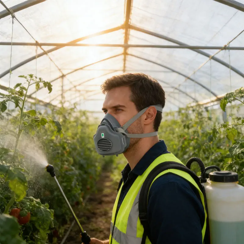 

1 шт., рабочая защитная маска, пылезащитная маска, многоразовый респиратор на половину лица, защита во время покраски, сварки, полировки, деревообработки