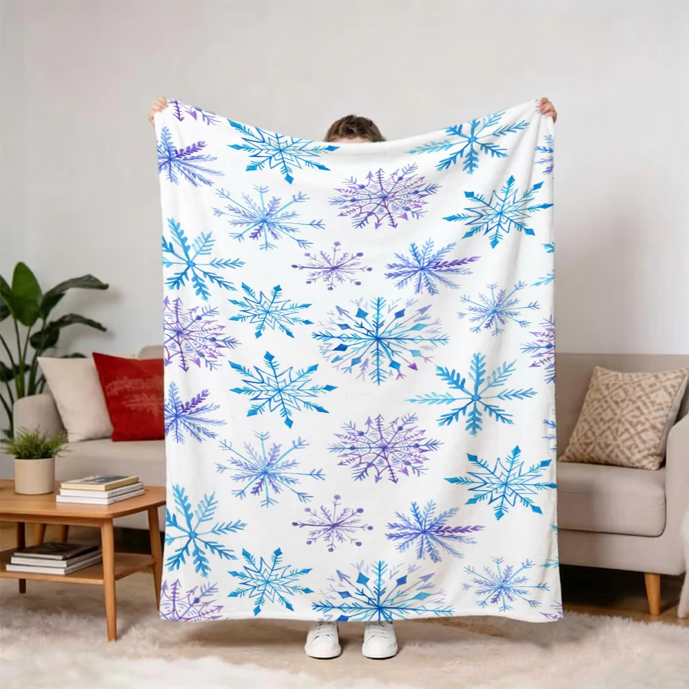 Vintage Holiday Scene Graphic Ultra Soft Couch Cover Throw Warm Accent For Coffee Shop Supermarket Store