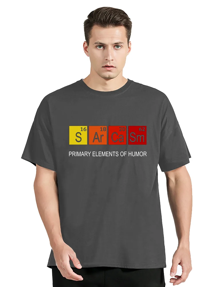 Periodic Table Primary Elements Of Humor T Shirt Men S Ar Ca Sm Science Streetwear Sarcasm Chemistry Tshirt Hip Hop Tee T-Shirt