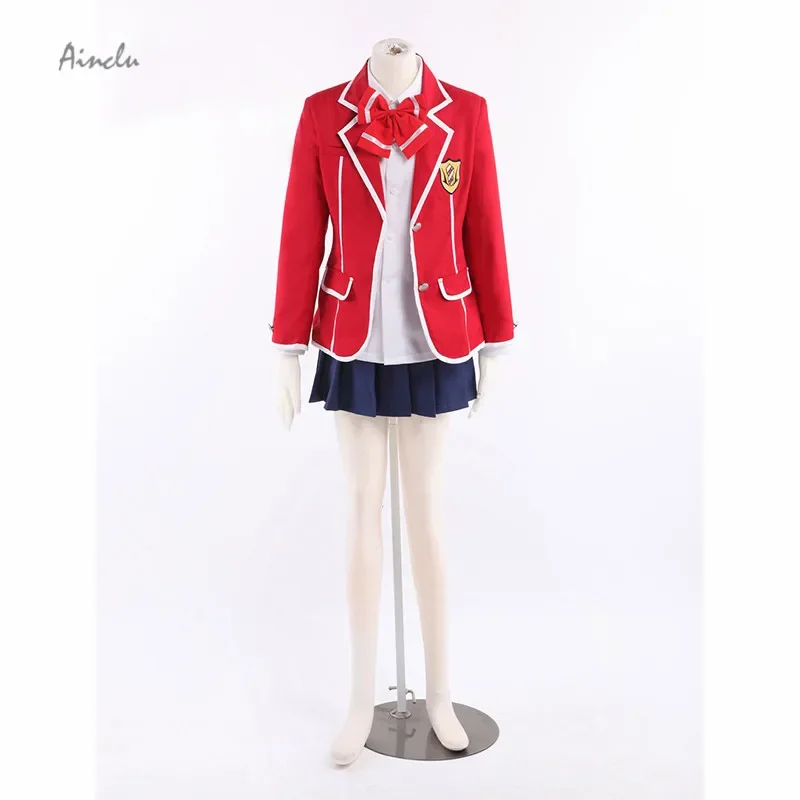 Ainclu Hot Selling Guilty Crown Yuzuriha Inori Tennouzu High School Girl Kid Uniform Cosplay Costumes For Halloween