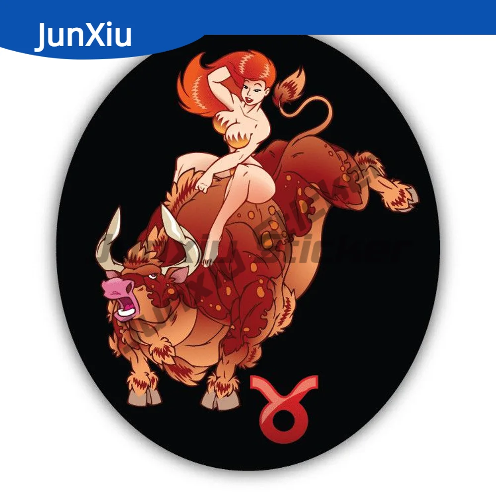 

Taurus Horoscope Sign Sexy Sticker Car Camper Suv Bumper Speedboat Rear Windshield Waterproof Decal Scratch-proof Accessories
