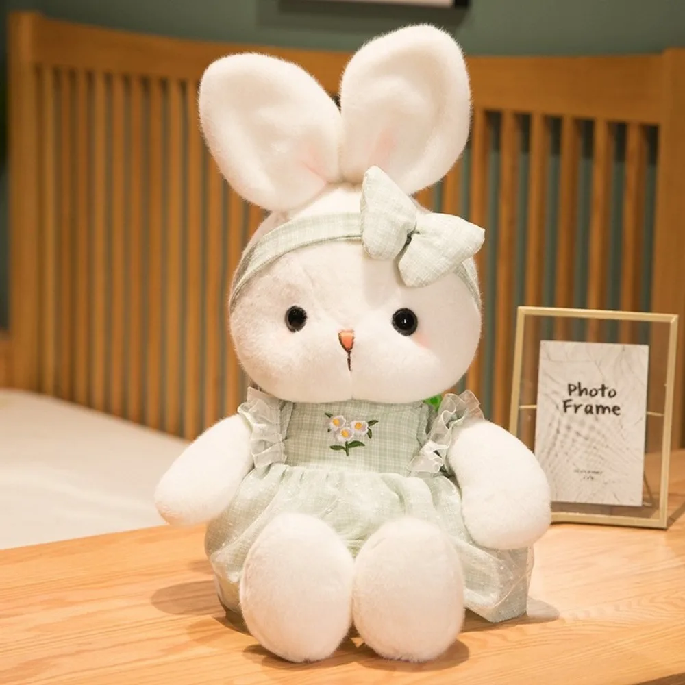 

New Long Ears Plush Rabbit Doll Appeasement Doll 30cm Skirt Bunny Toy Bunny Sleep Pillow Gift