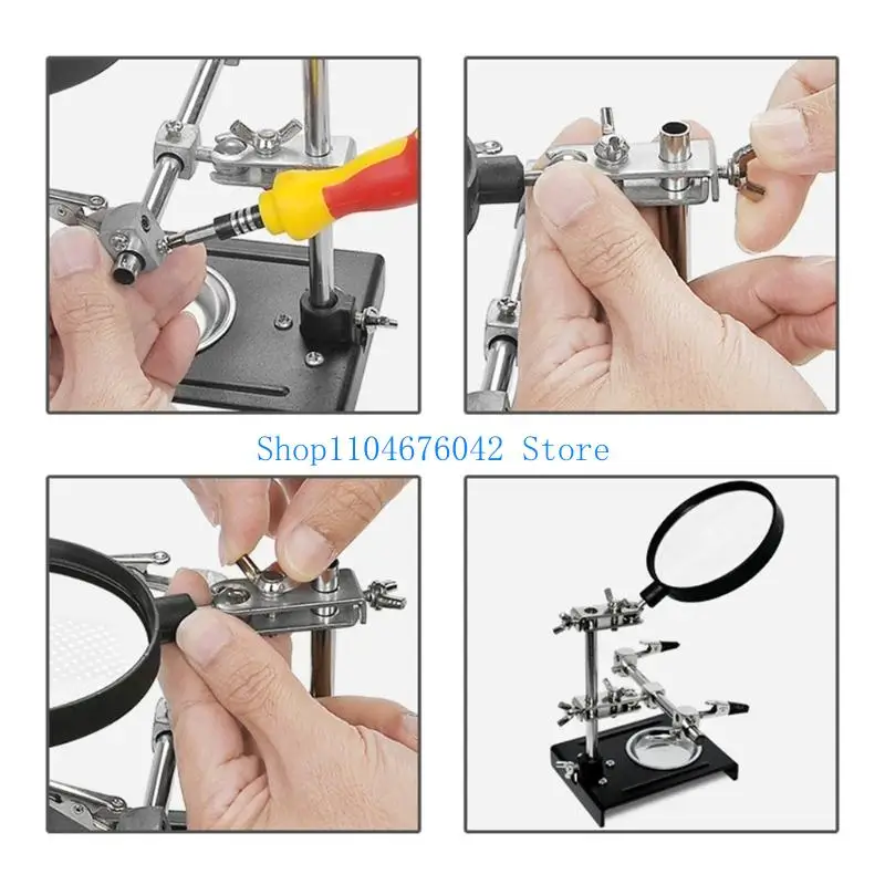 652F Upgraded Helping Hands Glass Soldering Station for Miniatures Project