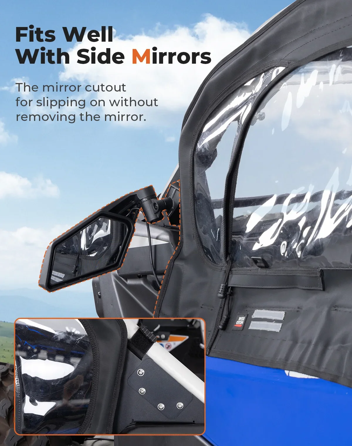 Caixas de cabine macias de PVC transparente à prova d'água UTV com estrutura de metal para Can-Am Maverick X3 MAX X DS RS RC MR Turbo R RR 2017-2025