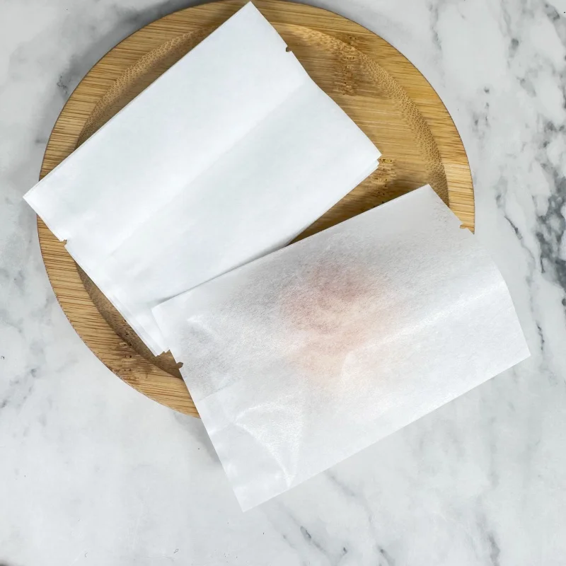100pcs 3 Sizes Greaseproof Paper Cookie Packaging Bags White Gift Bag for Bakery Gift Baking Foods Cake Cookie Muffin Packing
