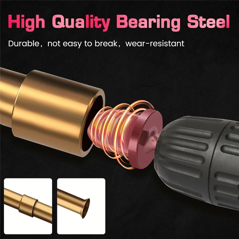 

AEE6-7Pcs Swaging Tool Drill Bit Set,Pipe Expander Tool,1/4In, 3/8In,1/2In,5/8In,3/4In,7/8In Hexagonal Copper Tubing Tool Bit