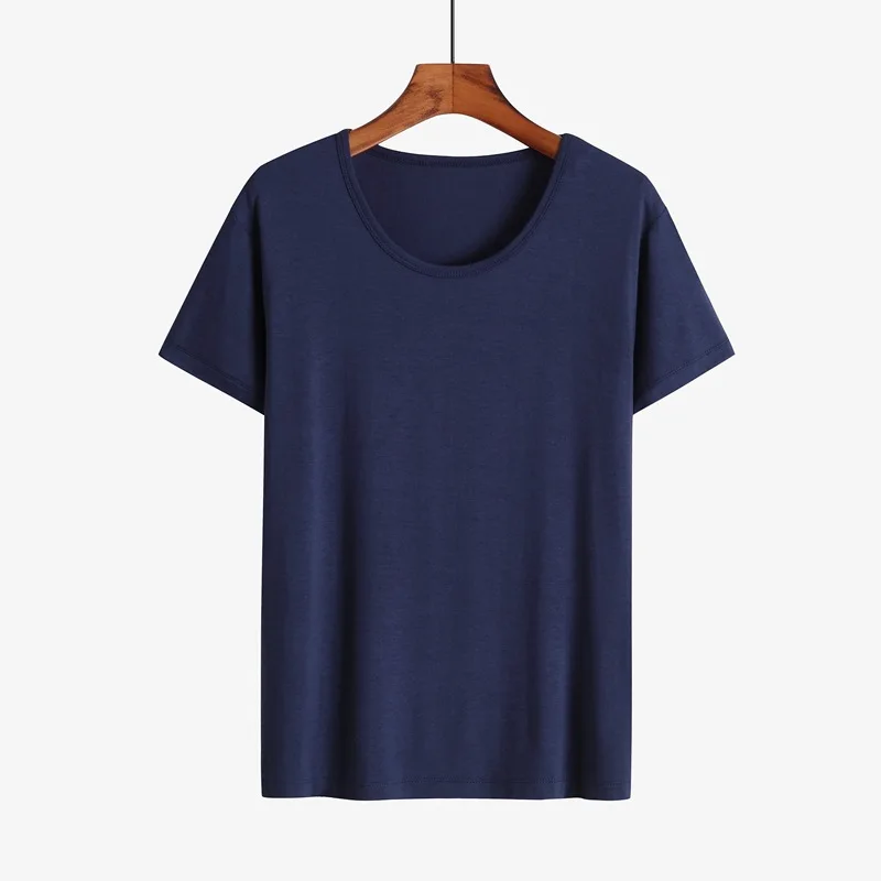 o neck dark blue