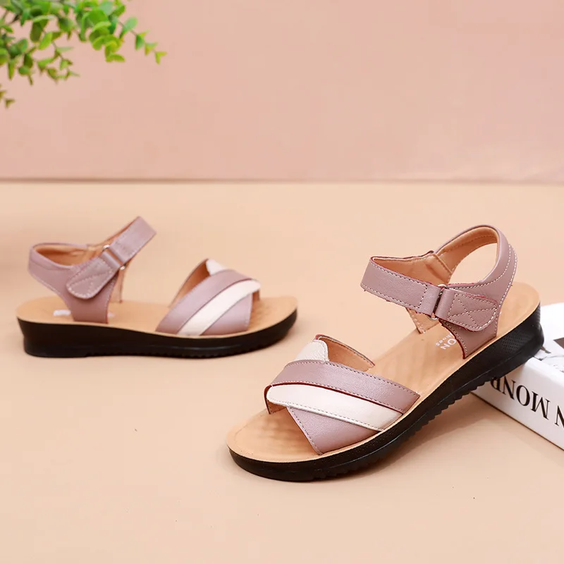 High Quality Summer Wedge Sandals for Women 2024 New Fashion Non Slip Beach Shoes Woman Lightweight Casual Sandals Shoes