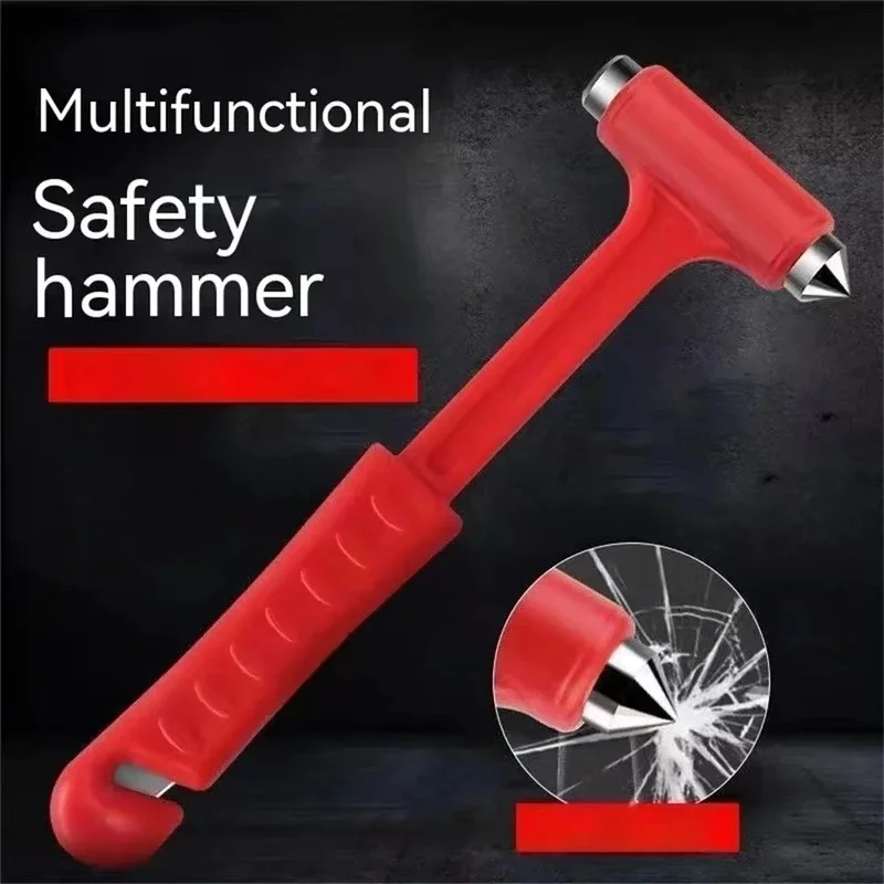 Car Window Breaker, Emergency Safety Hammer with Seatbelt Cutter, 2-in-1 Escape Tool for Car Auto