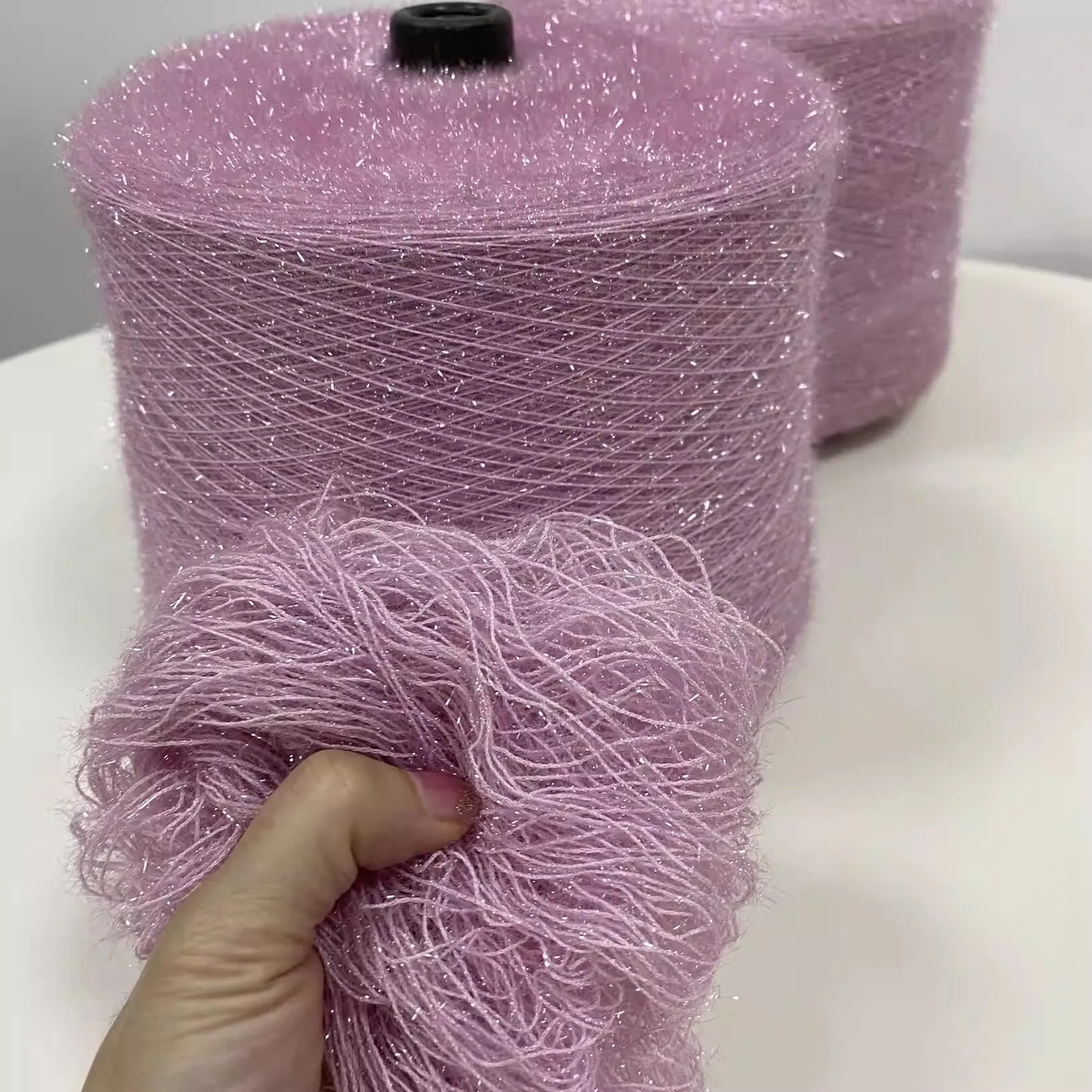 500g Colorful glass yarn for Crochet Hook Knitted,Skin-friendly and soft Yarn Thread,knitted bags clothing dolls threads