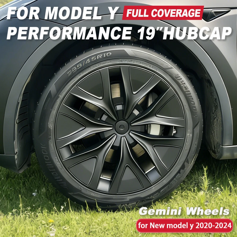 

Комплект из 4 колпаков на колеса (полноразмерные) для Tesla Model Y Performance 19 дюймов 2020-2024 – Защитные аксессуары для экстерьера