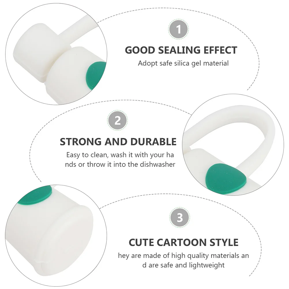 

1Set Adorable Straw Plug Tips Cover Reusable Leakproof Cap for 6-8Mm Diameter Straws Lightweight Portable Gift Choice