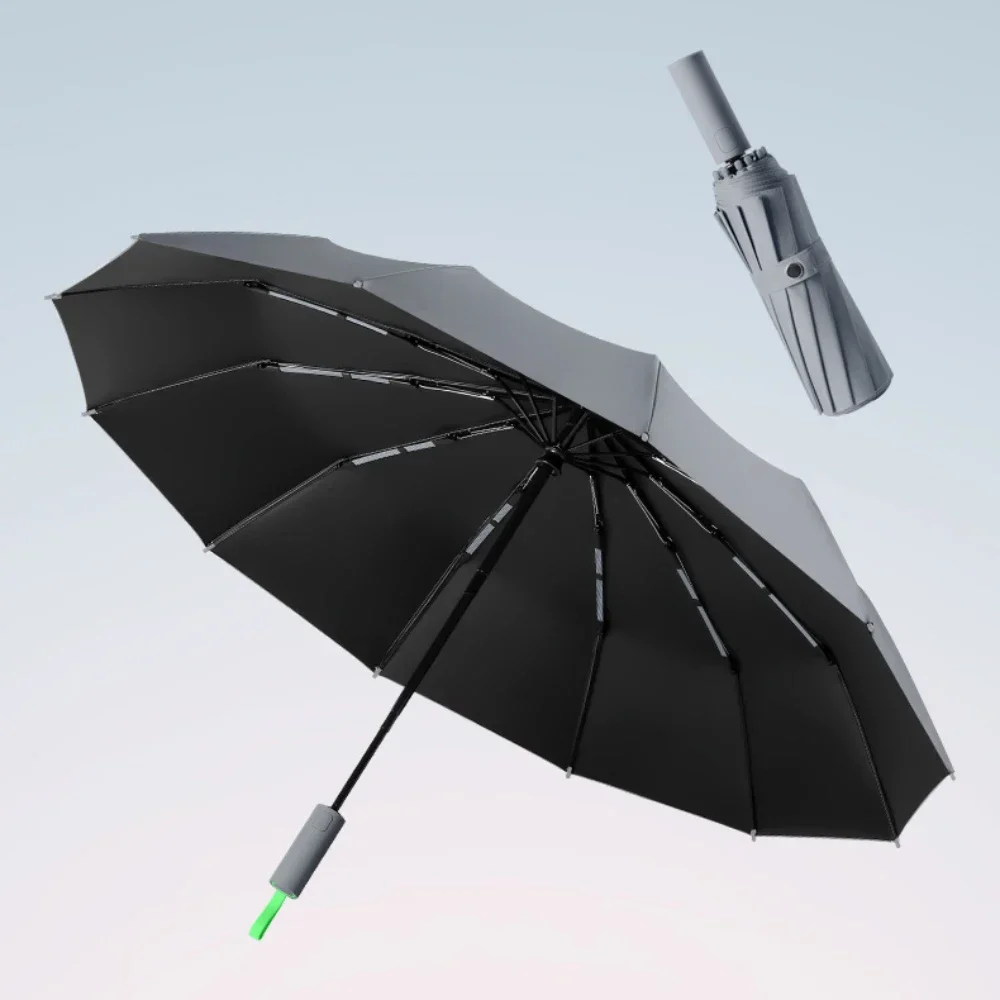 72-Bone Fully Automatic Umbrellas Reinforced UV Protection Umbrellas Double Person Sunscreen Men's Business Durable Rain Gear