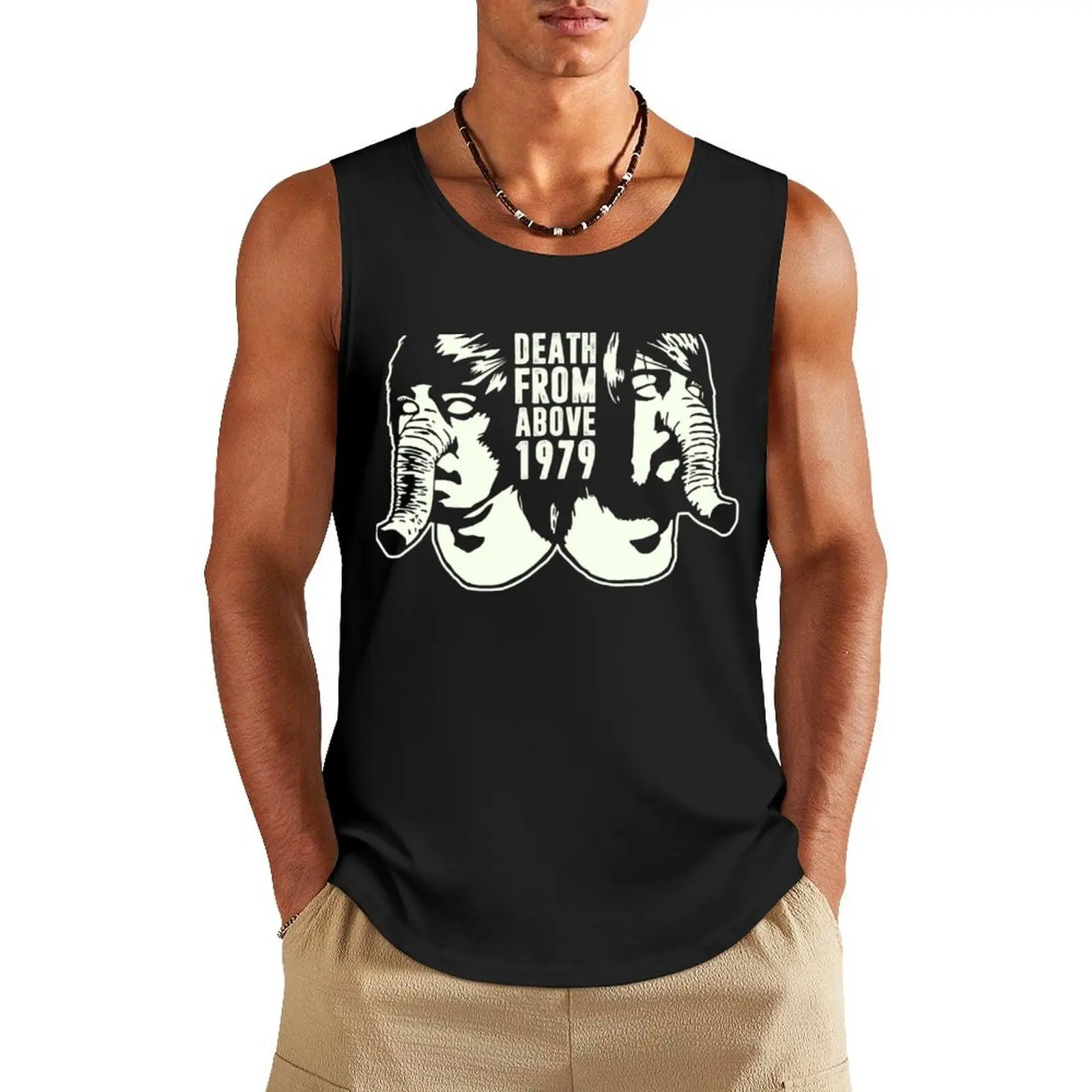 

DEATH FROM ABOVE 1979 (WHITE) T-Shirt Tank Top bodybuilding Top summer clothes for men fitness clothing for men