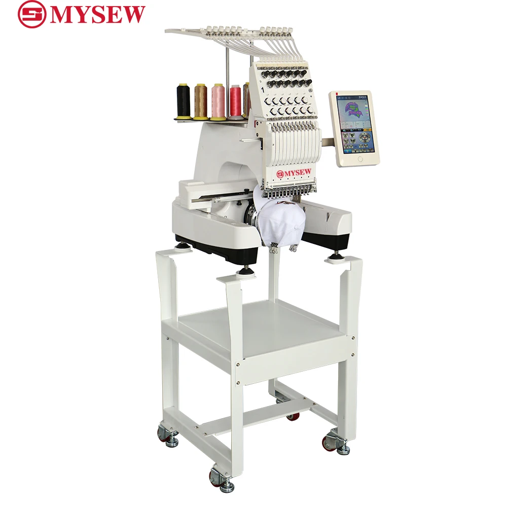 MYSEW MFS1200 12/15 إبر أوتوماتيكية صناعية محوسبة برأس واحد ماكينة تطريز محوسبة سعر صنع في الصين