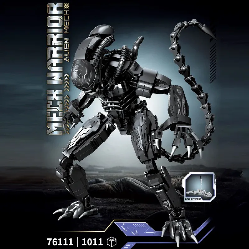 Movie Technicial MechWarrior Building Blocks Sets Sci-Fi Alien Monster Assembly Brick Model Kit Adults DIY Gifts 1011PCS