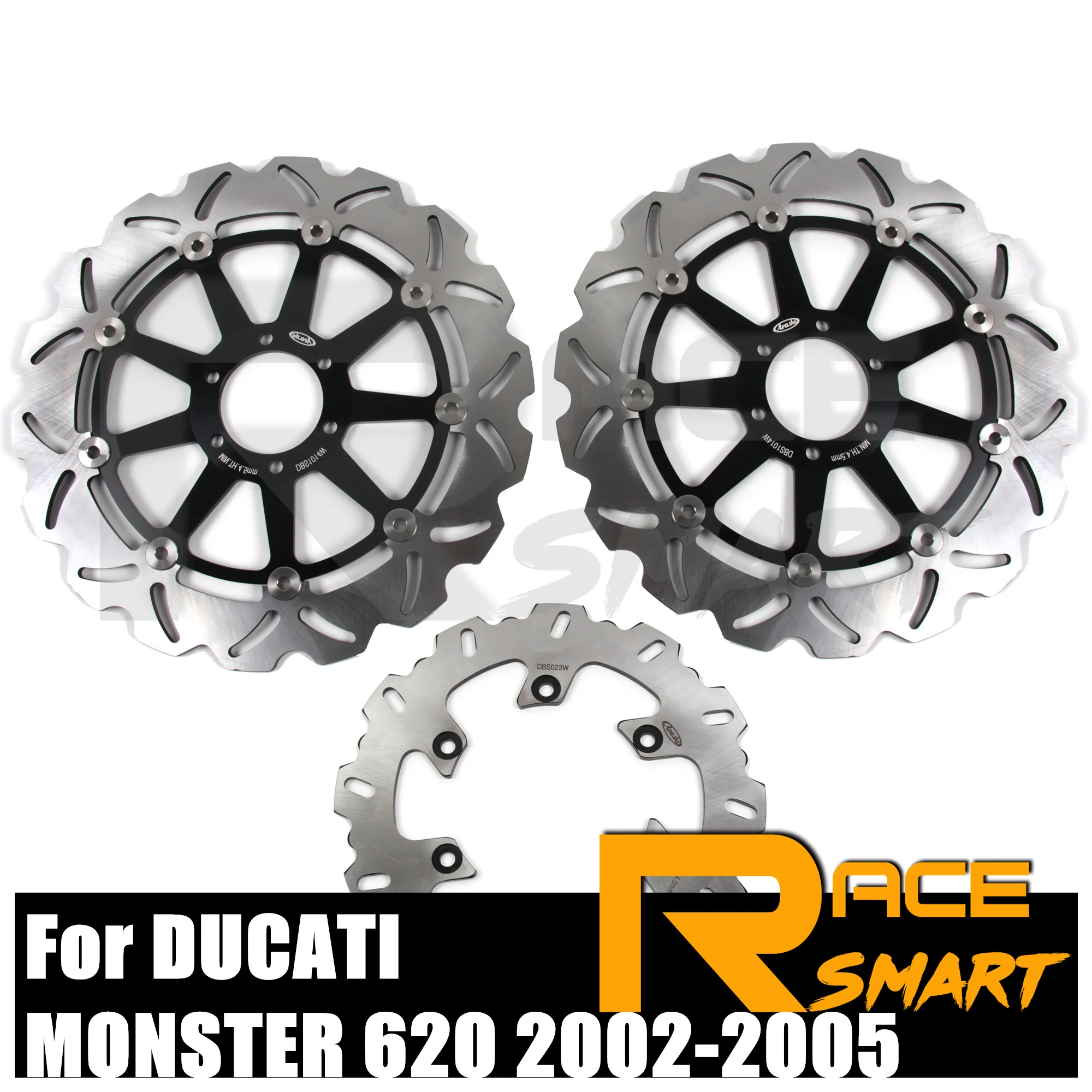 MONSTER 620 2002-2005 Motorcycle CNC Front Rear Brake Disc Rotos For DUCATI SPORT 620 2003-2004/ SS SUPERSPORT JUNIOR 400 92-97