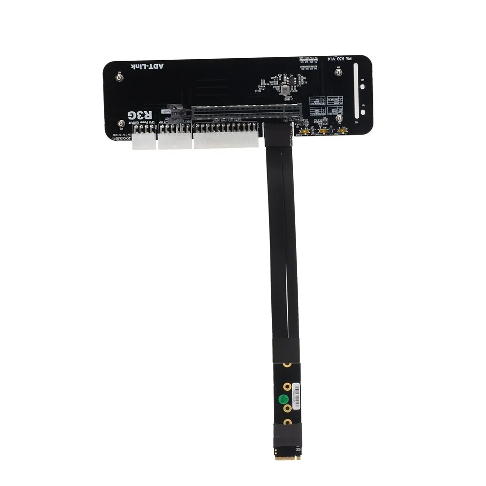 Imagem -02 - Suporte para Placa Gráfica Externa Suporte Pcie 4.0x4 Cabo Riser Egpu Itx Stx Nuc Notebook pc R43sg 4.0 M.2 Key m Nvme