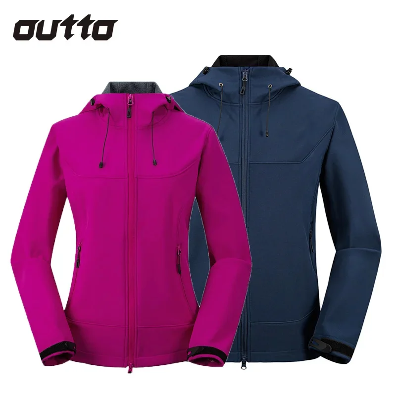 SoftShell Jacket Couple Waterproof Windproof Sport Jackets Outdoor Skiing Hiking Trekking Warm Coats Multi-pockets Climbing Coat