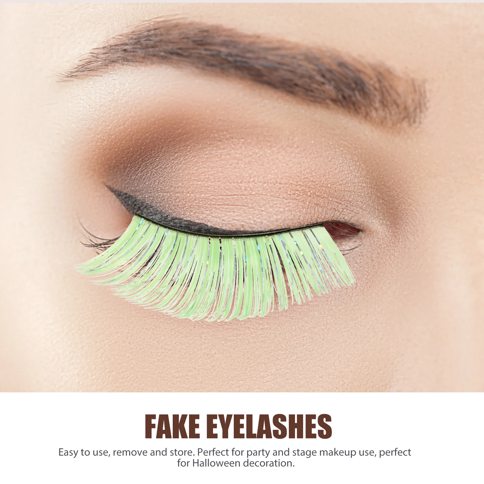 

5Pairs Fake Eyelashes Long Artificial Halloween Lashes for Women Party Stage Performance Makeup Dramatic Women Fake Eyelashes