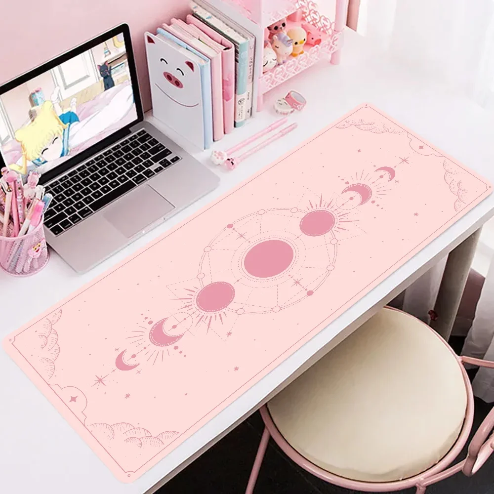 

Kawaii Mouse Mat Rubber Game Pad Mystery Constellations Art Computer Pads Tarot Card Cute Mousepad Gamer Accessories For Honkai