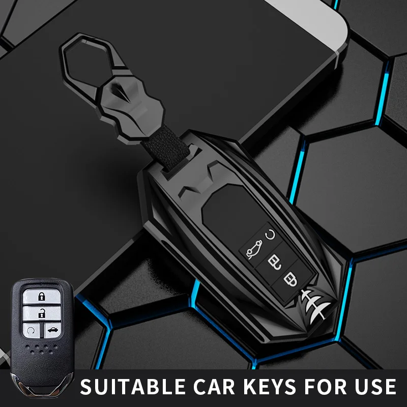 

Car Key Case Shell Fob For Honda City Turbo Crider XRV 10th Civic Accord Keychain Holder Keyring Accessories