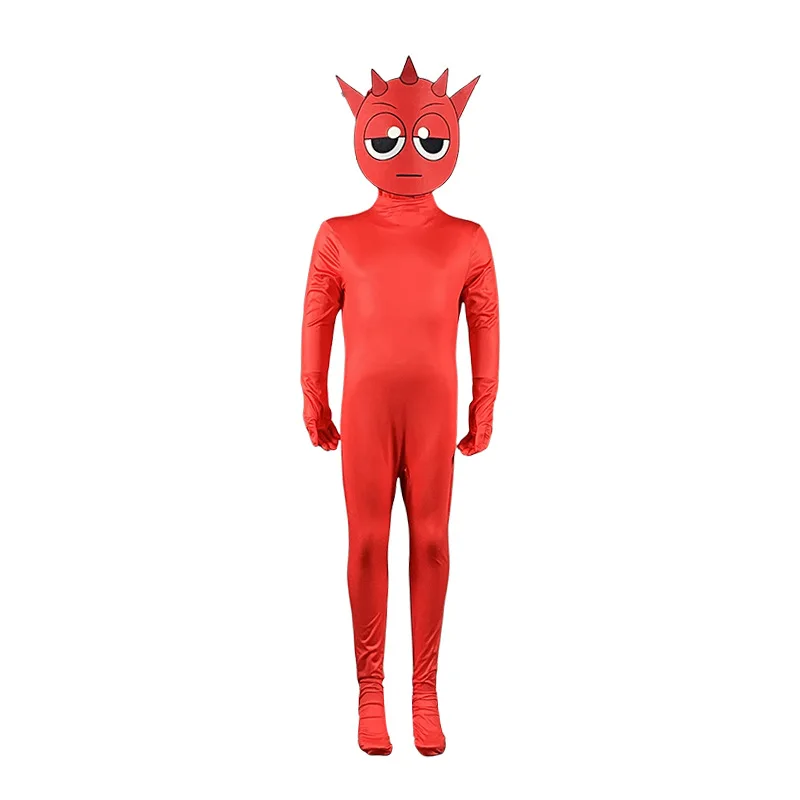 Sprunki loween زي صندوق إيقاع الأطفال مرحلة الأداء دعوى قطعة واحدة دعوى Duxini ألياف البوليستر 00%