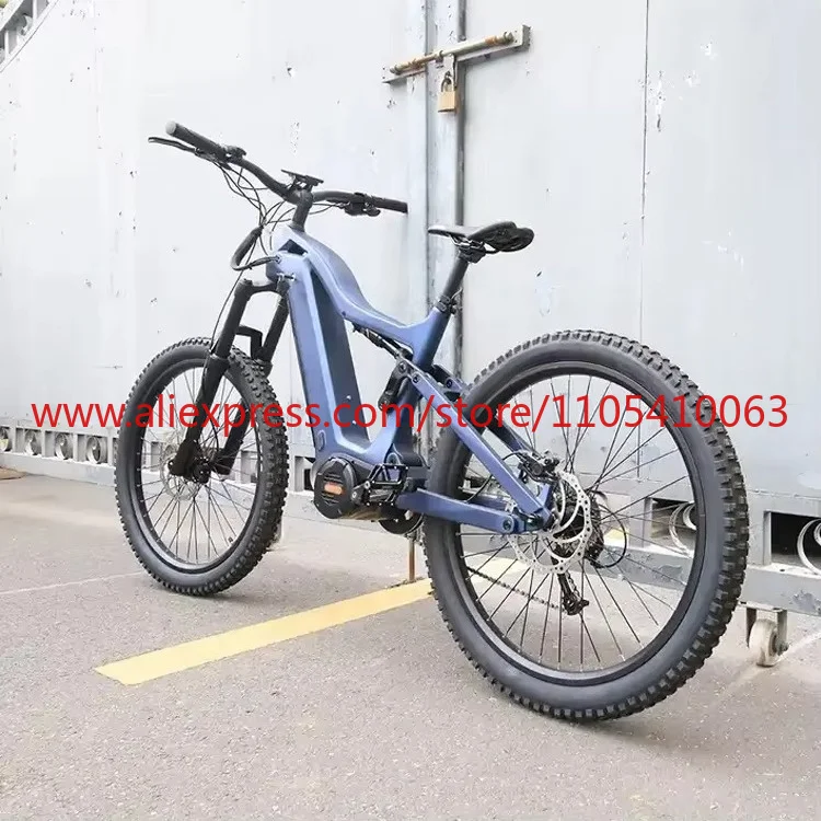 VTT électrique Joyebikes, moteur puissant Medium Drive 1000w, suspension intégrale, cadre en fibre de carbone