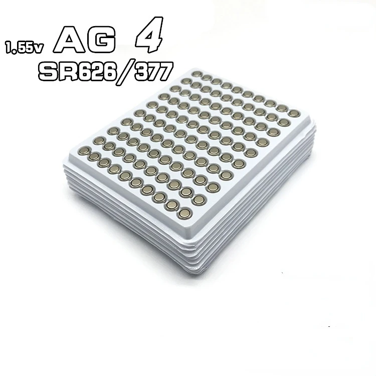 1000Pc/Lot 1.5V AG4 377 LR626 SR626SW Button Cell Batteries AG4 377 LR626 SR626SW AG4 Coin Cell Batteries for Toy Battery Watch