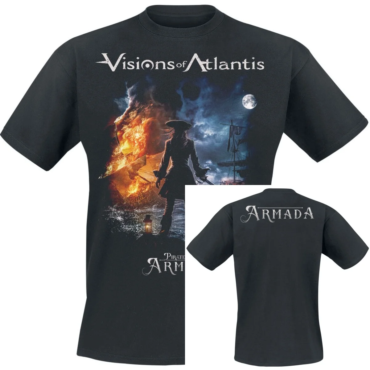 2026 Visions of Atlantis Graphic Cotton Band T-shirt Unisex Summer Short Sleeve Fashion Brand Tee Luxury Casual Vintage Tees