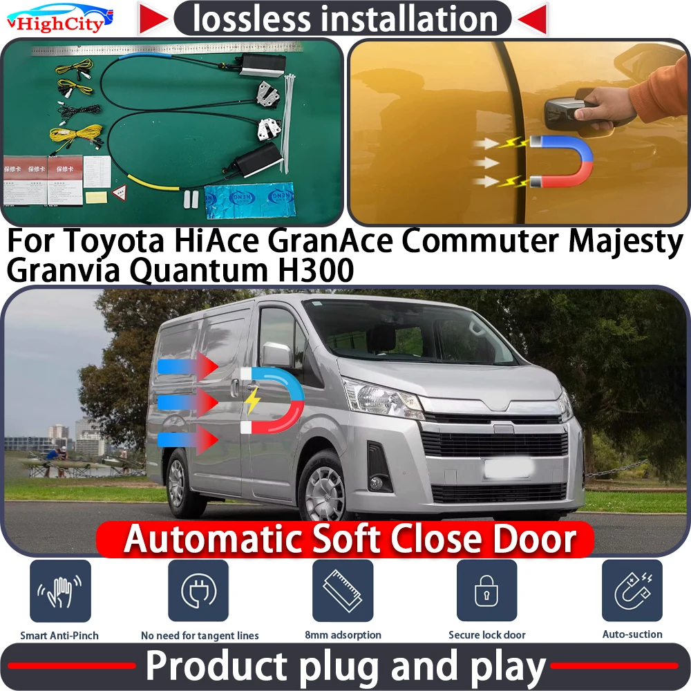 

Closing Door Lock Actuator for Toyota HiAce GranAce Commuter Majesty Granvia Quantum H300 Soft Power Latch System Auto Pull