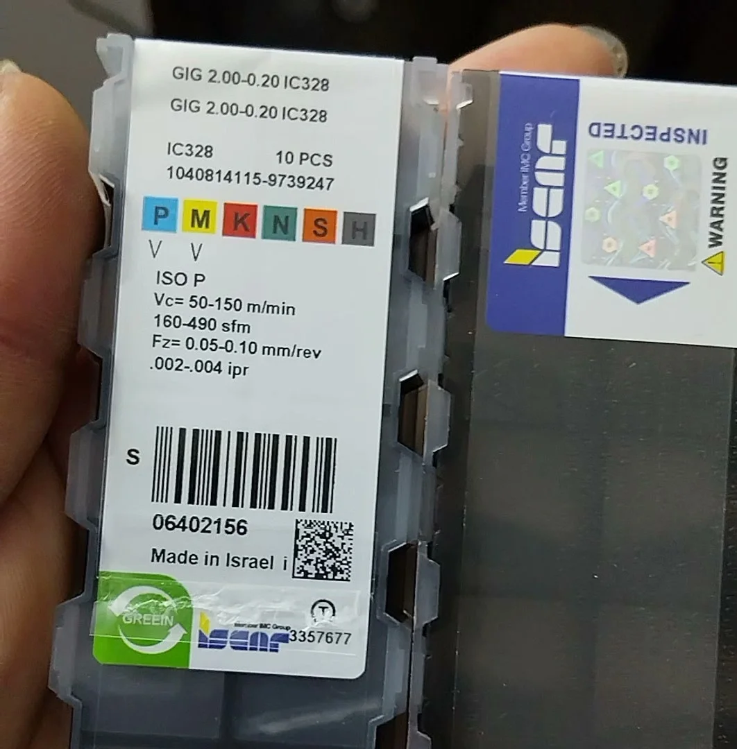 

Hard alloy cutting blades GIG 2.00-0.20 IC328