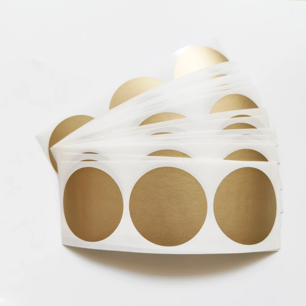 Dropshipping 100PCS 38 40mm Circle Round Scratch Off Sticker Protection Style