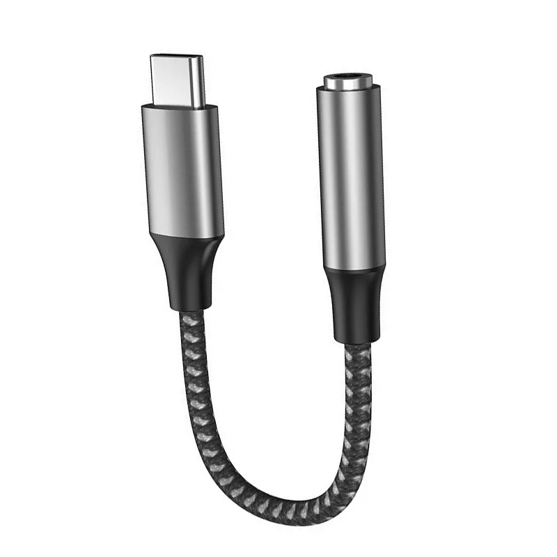 Pure copper adapter cable Type-C small tail to 3.5mmDAC digital audio HiFi decoding cable ear pay-off cable