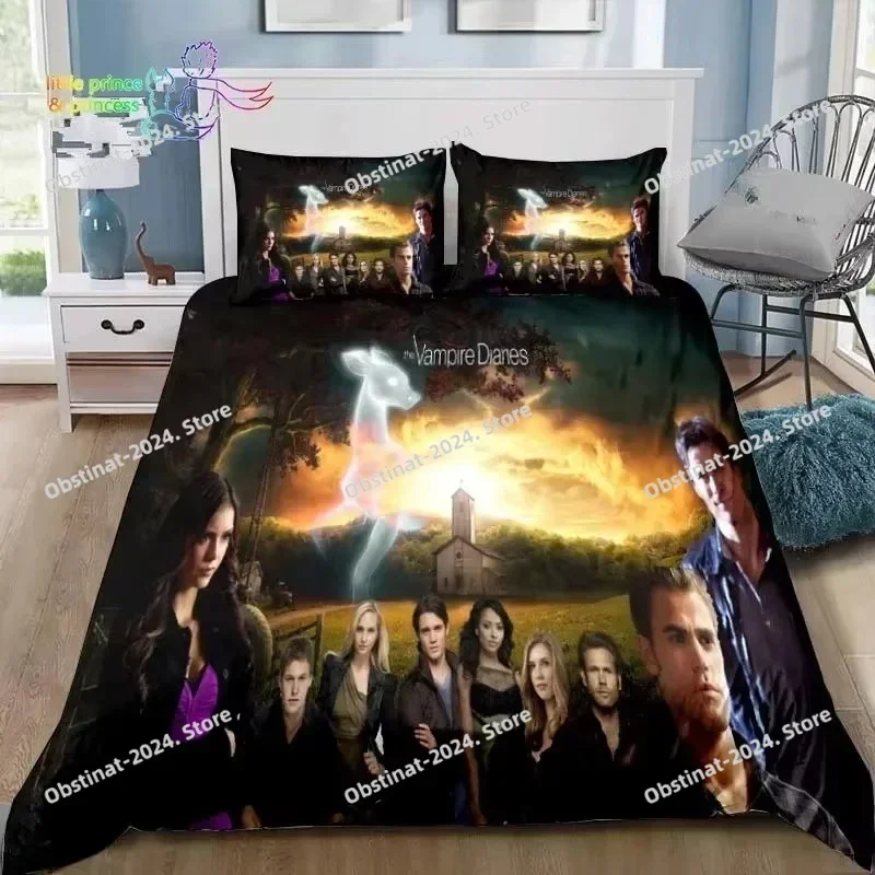 The Vampire Diaries Bedding Set Duvet Cover Full Queen King Size Pillowcase Bed Printed Bed Set Aldult Kid Bedroom Single Twin