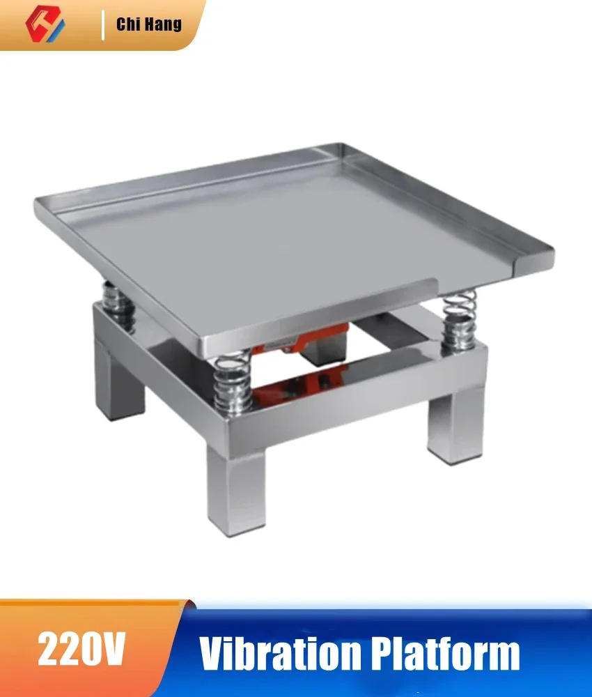Nueva mesa de vibración pequeña mesa de vibración de hormigón plataforma de bloque de prueba de mortero de cemento plataforma de acero inoxidable