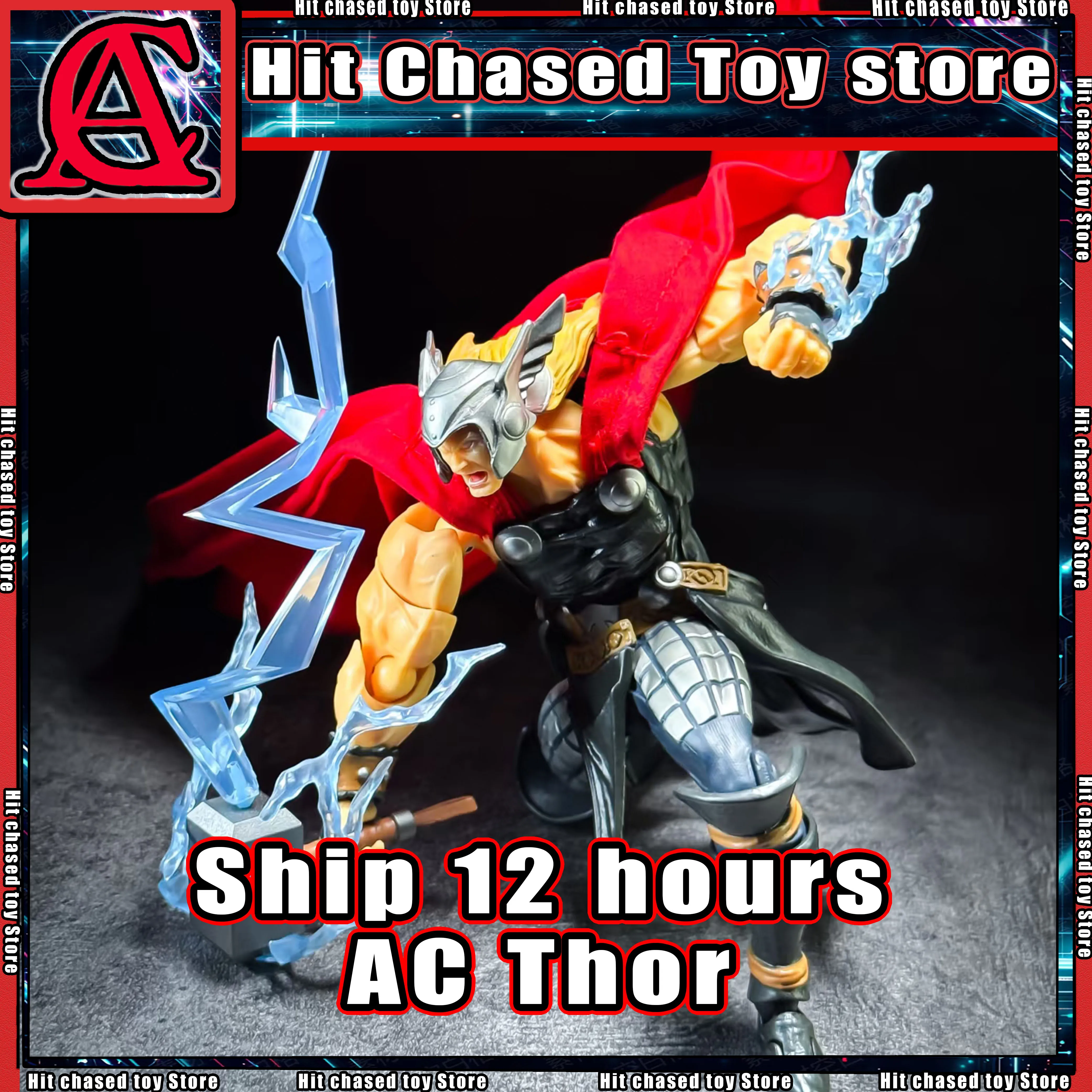 

Ac Factory Toys Thor Thunder God Marvel Anime Action Figure Figurine Kaiyodo Amazing Yamaguchi Revoltech Model Kids Toy Gifts