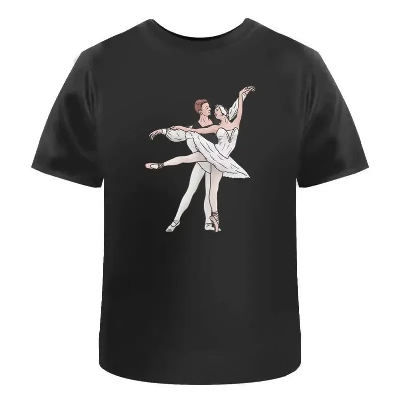Ballet Dancer Couple' Cotton T Shirt Ta042404