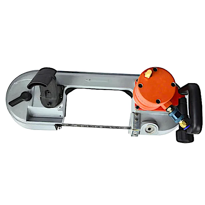 TY22800 Pneumatic Handheld Deep Cut Variable Speed Band Saw for heavy-duty cutting on the job zips through tubing, pipes