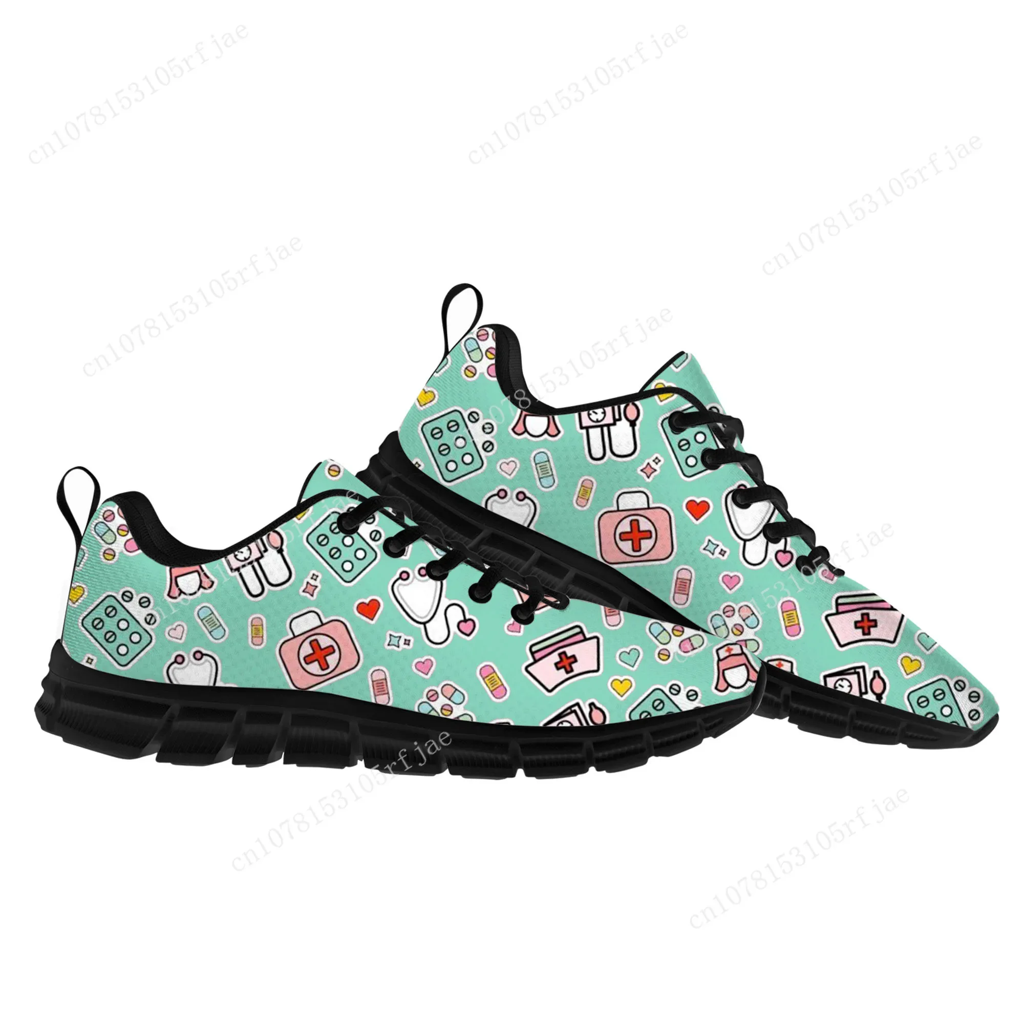 

Hospital Medical Nurse Work Print Sports Shoes Mens Womens Teenager Children Sneakers High Quality Sneaker Custom Built Shoes