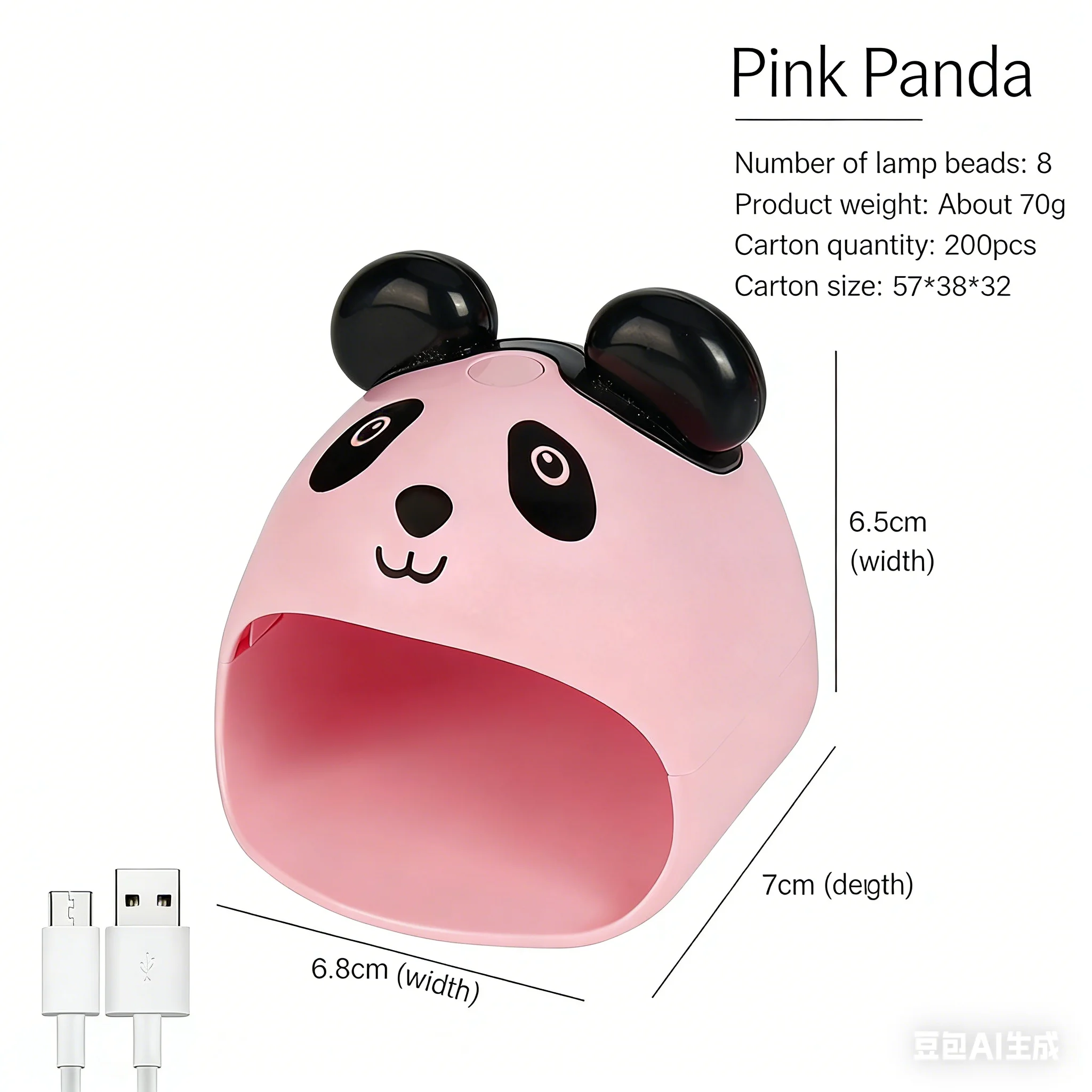 مصباح العلاج بالضوء للأظافر، مصباح أظافر صغير الحجم، مصباح خبز الأظافر المحمول، آلة العلاج بالضوء بإصبع واحد، مصباح أظافر صغير