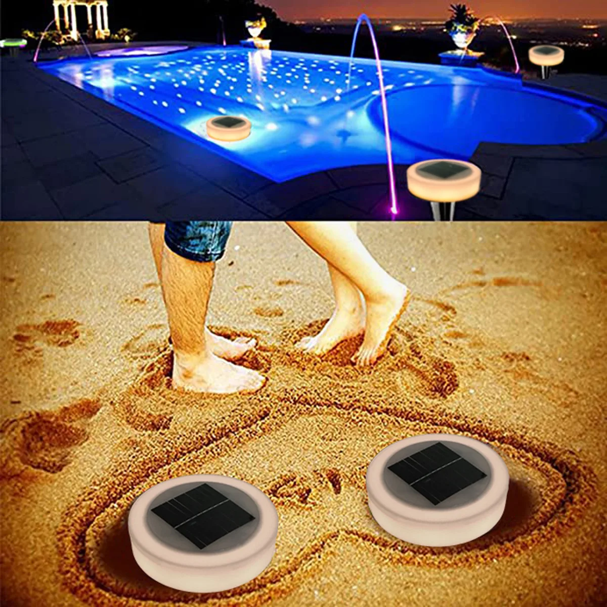 

Solar Swimming Pool Lights Colorful Water Floating Lamp Outdoor Waterproof for Wedding Party Garden Patio Pool Lighting Decor