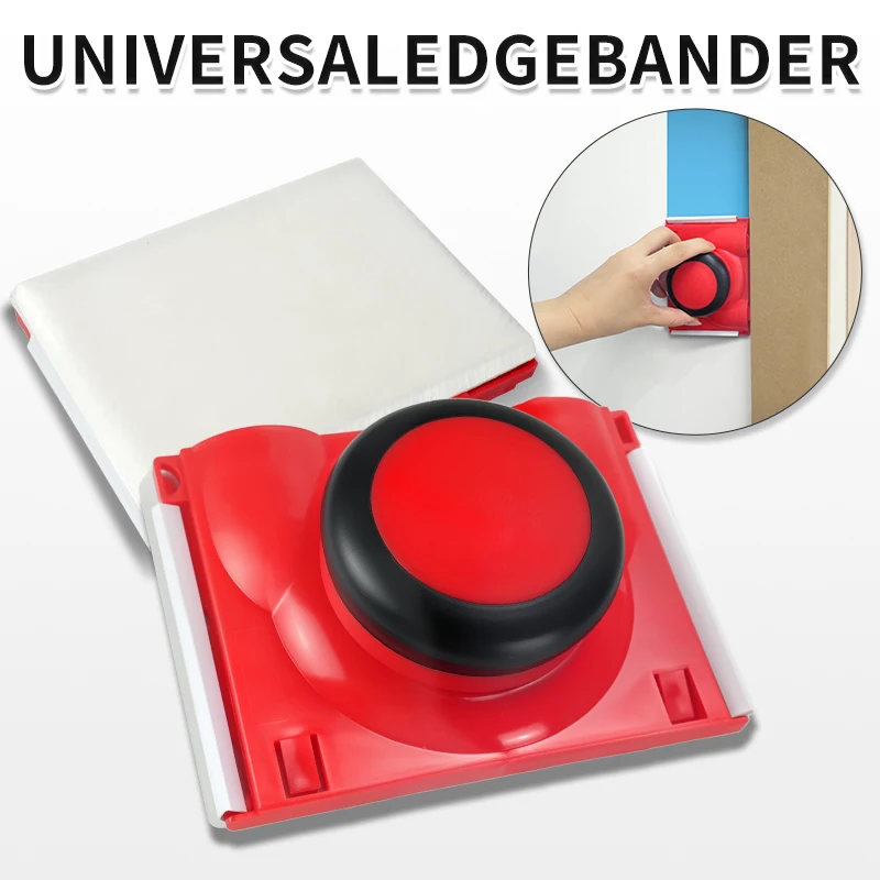 

Multifunctional Red Paint Edger With Pad Nylon Bristles Wall Ceiling Paint Edger Rotary Easy Corner Edge Latex Paint Flat Brush