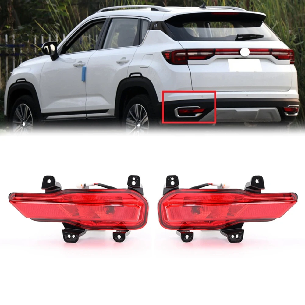 Car Right Rear Bumper Fog Light Parking Warning Reflector Taillights for Changan CS35 Plus 2018