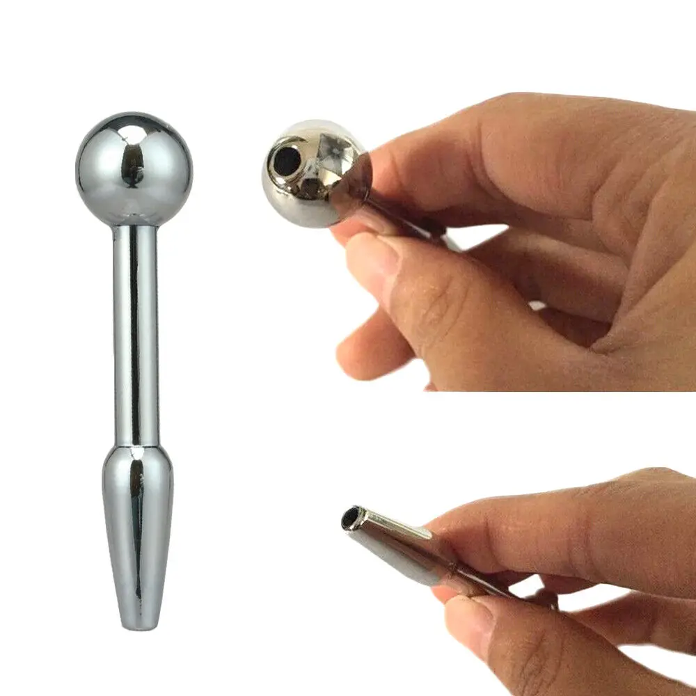 HotX Stainless Steel Small Urethral Sounds Dilator Penis Plug Male Masturbator Inserts Stimulation Chastity Horse Eye Stick