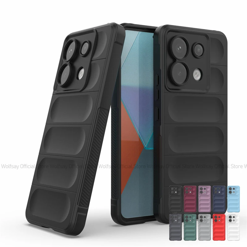 For Xiaomi Poco X6 Case Xiaomi Poco X6 5G Luxury Silicone Shockproof Anti-fingerprint TPU Phone Cover Xiaomi Poco X6 X6 Pro 5G