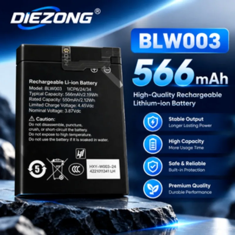566mAh BLW003 Hight Quatlity Battery BLW003 for OPPO Watch 3 Pro OWW2l1 Batteries