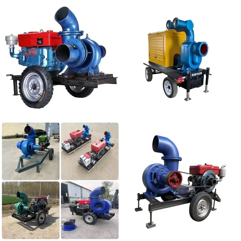 Horizontal sand suction pump Automatic river bottom dredging sand suction diesel engine Small mud pump sand 2 3 4 6 inches