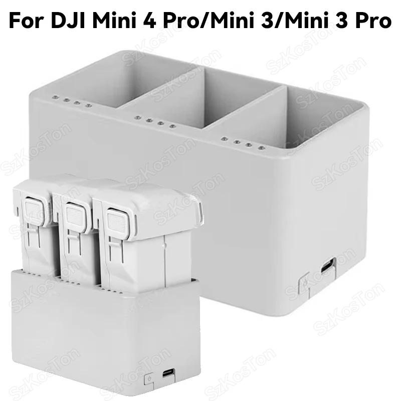 Three Channel Two-Way Charging Hub for for DJI Mini 4 Pro/Mini 3 Pro Battery for Mini 3 Pro Battery Charger Drone Accessories